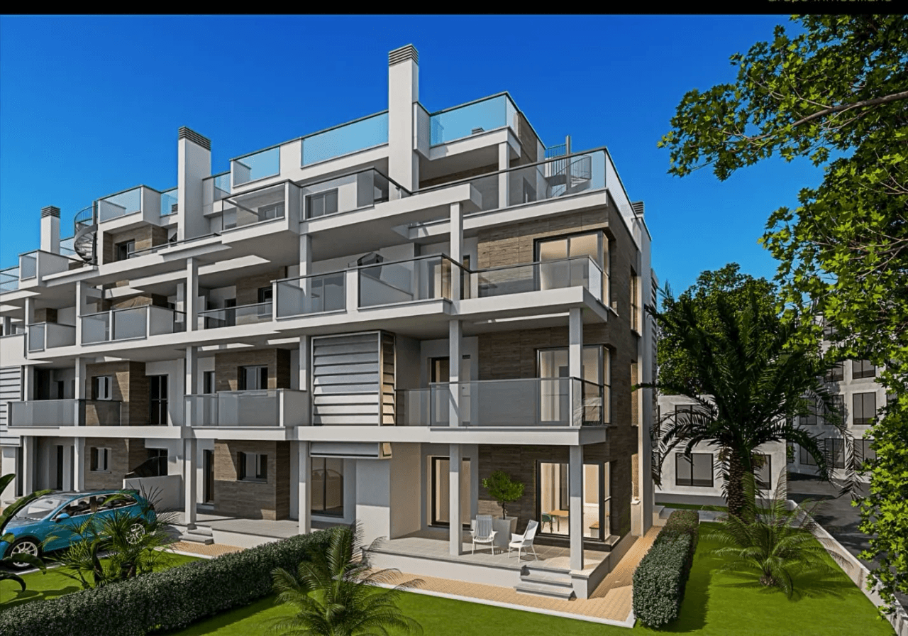 Obra Nueva en Denia apartamentos a solo 100 metros de la playa de 2 dormitorios y dos baños