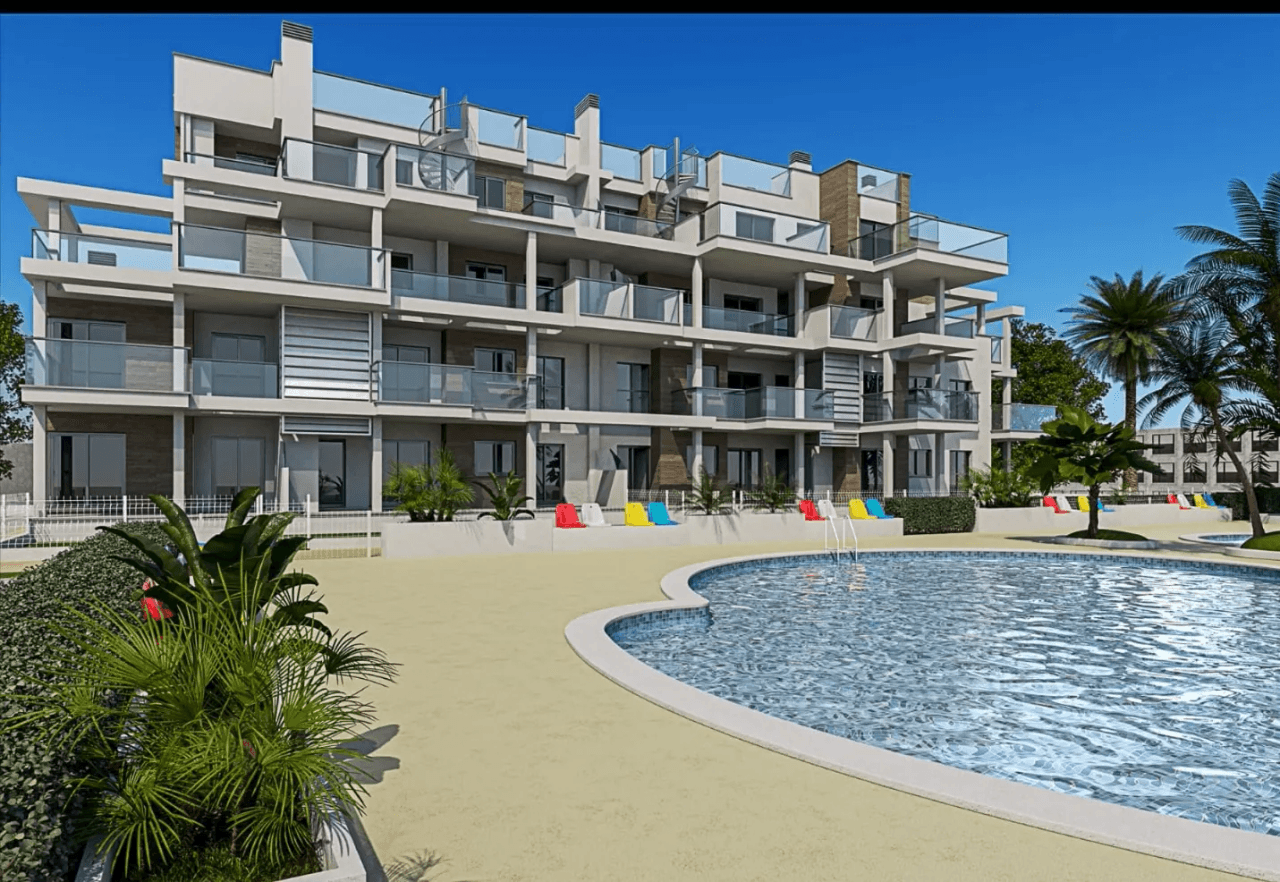 Obra Nueva en Denia apartamentos a solo 100 metros de la playa de 3 dormitorios y dos baños