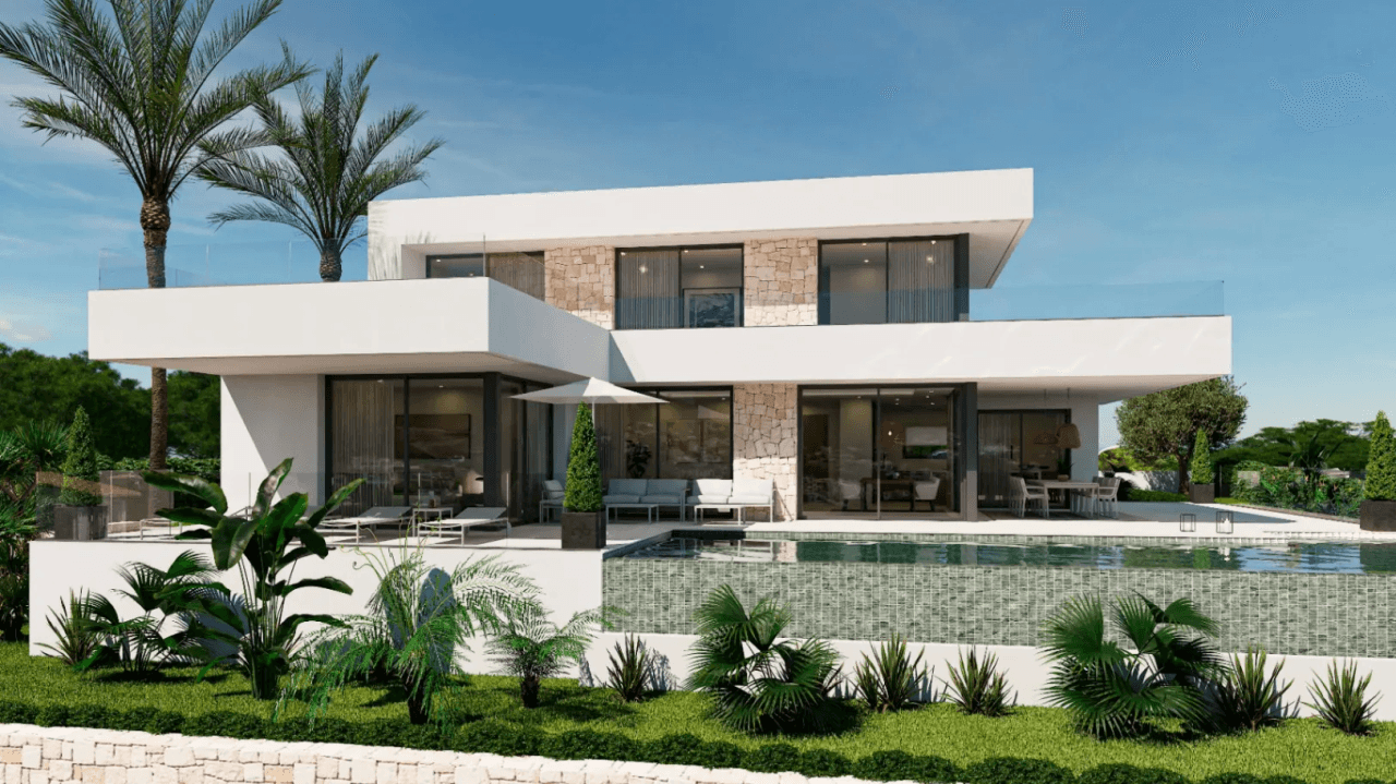 obra nueva   chalet de lujo con gran parcela y  vistas espectaculares