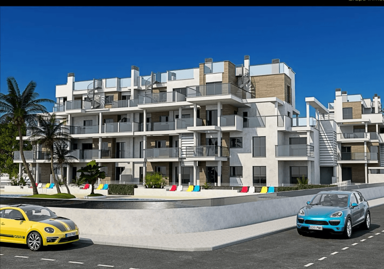 Obra Nueva en Denia apartamentos a solo 100 metros de la playa de 2 dormitorios y dos baños