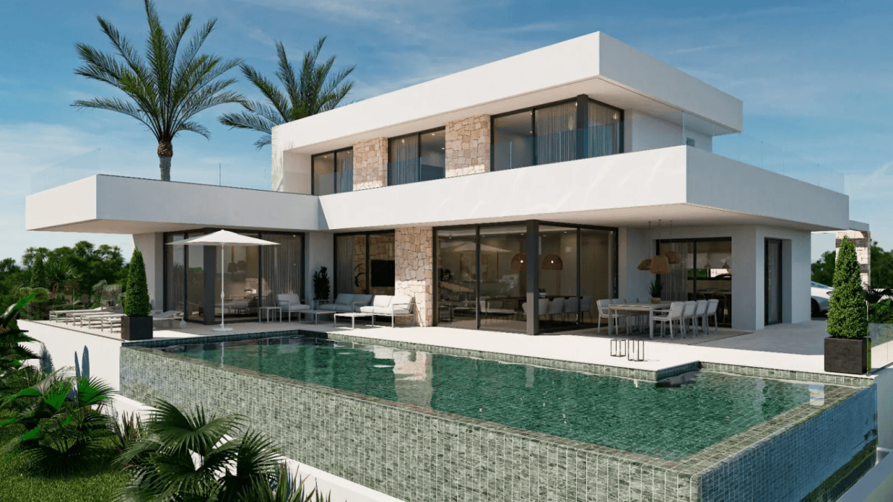 obra nueva   chalet de lujo con gran parcela y  vistas espectaculares