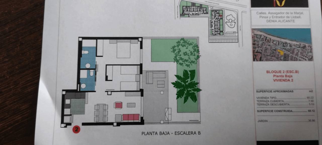 Obra Nueva en Denia apartamentos a solo 100 metros de la playa de 2 dormitorios y dos baños