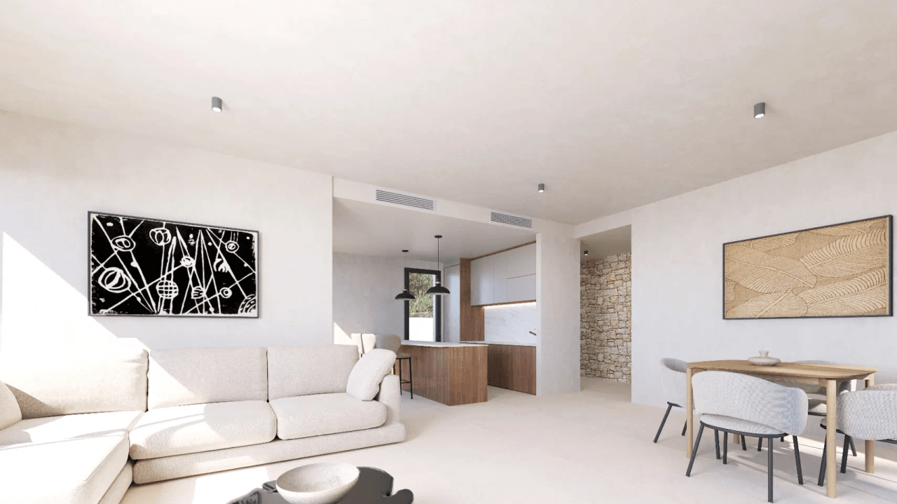 Nueva promoción villas modernas con piscina en Els Poblets. Llave en mano