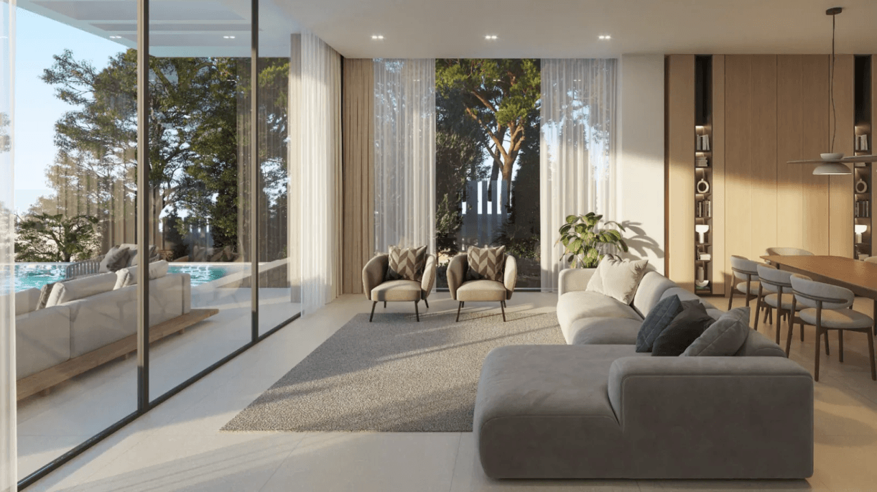 Nueva promoción de  VILLAS de lujo    con vistas al mar en  Denia .