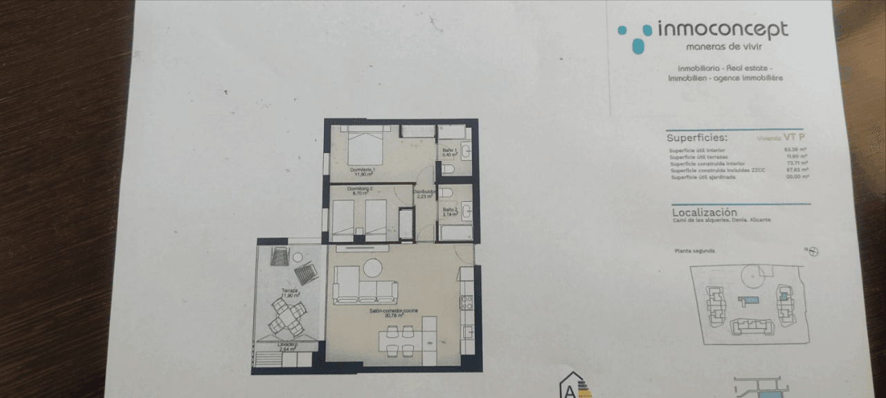 Apartamentos de nuevo construcción en Denia de dos dormitorios ,dos baños cerca de centro y la costa