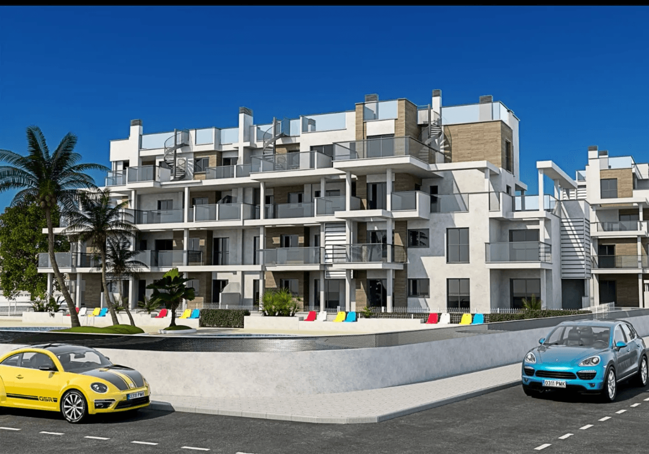 Obra nueva en Denia , apartamentos cerca de la playa .