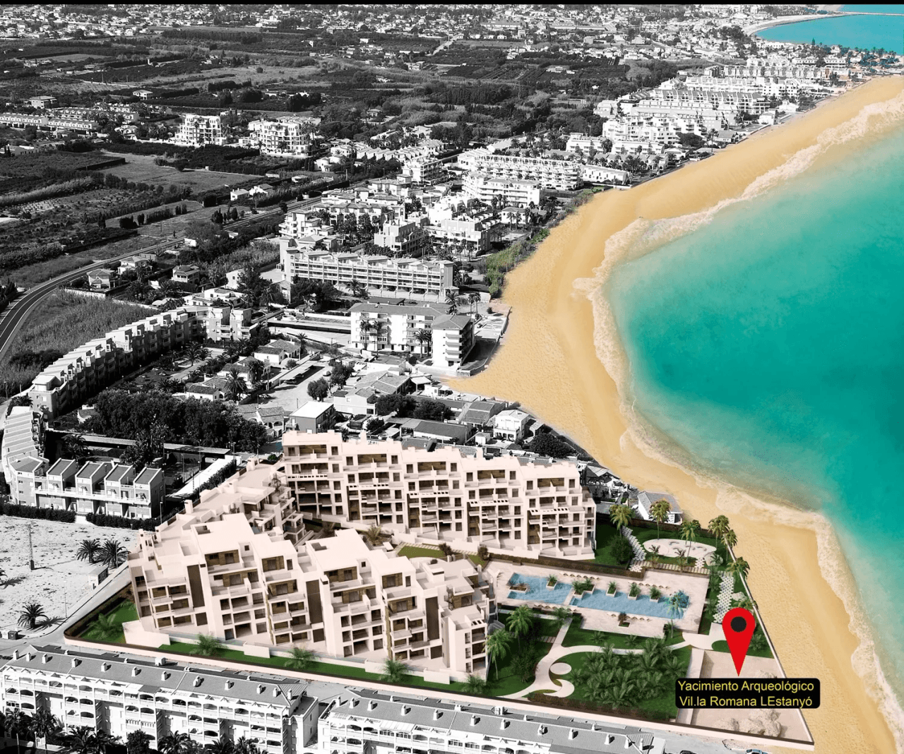 Nueva promoción de viviendas de lujo/apartamentos en primera linea de playa de Denia .