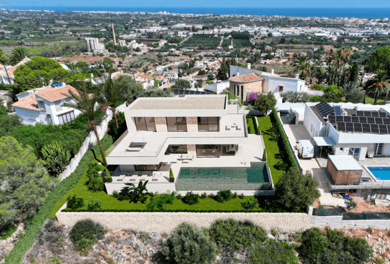 obra nueva   chalet de lujo con gran parcela y  vistas espectaculares