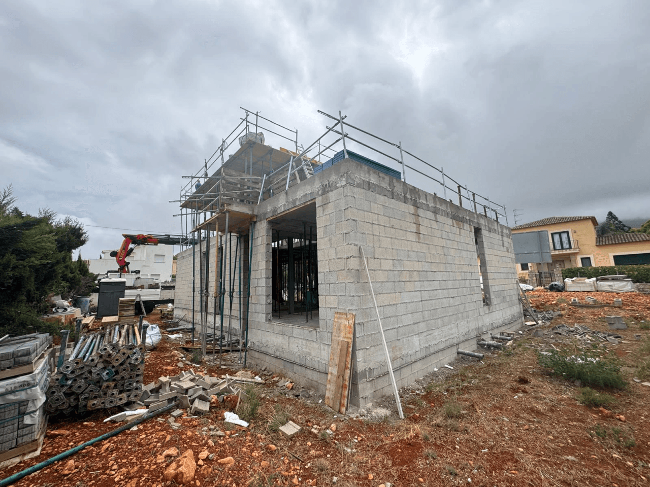 Proyecto de obra moderna en venta en Dénia